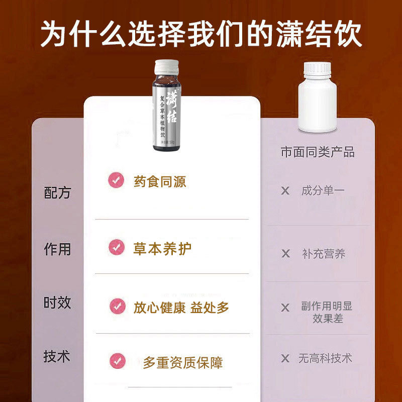 Compound Herbal Botanical Drink (Dandelion, Kelp & Chen Pi) — 50ml Ready-to-Drink Oral Liquid quality and texture