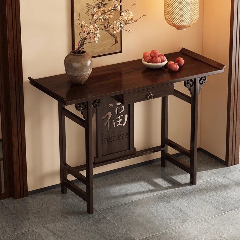 Altar Table for Home Use, New Chinese-Style Buddhist Altar, Non-2025 Tribute Table, Living Room Incense Table, Rural Hall House Offering Table
