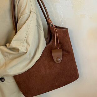 Retro matte capacious shoulder bag, one-shoulder bag, high-end