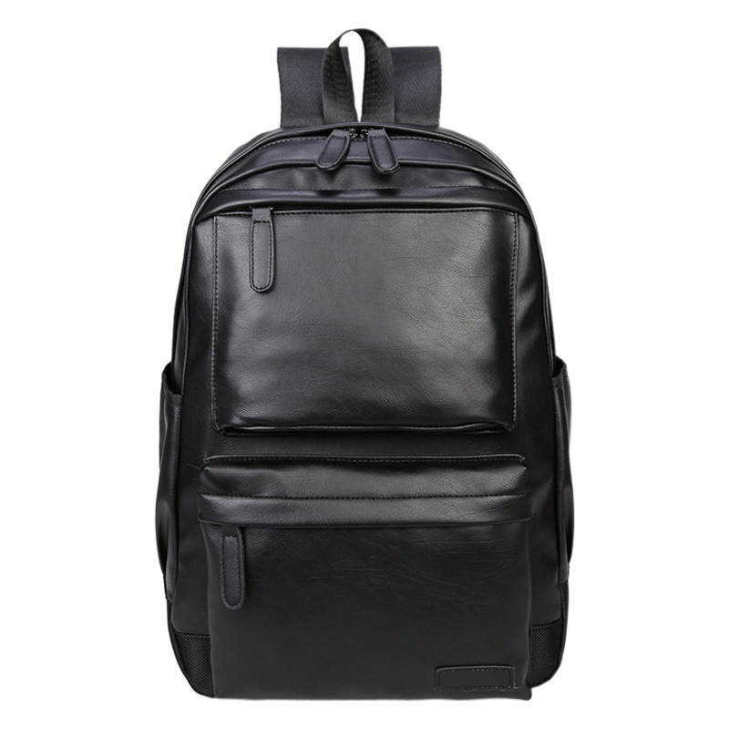 Bolso de viaje de los hombres ocasionales bolso de los hombres de moda mochila estudiante de secundaria estudiante Mochila De Cuero PU moda estilo coreano mochila