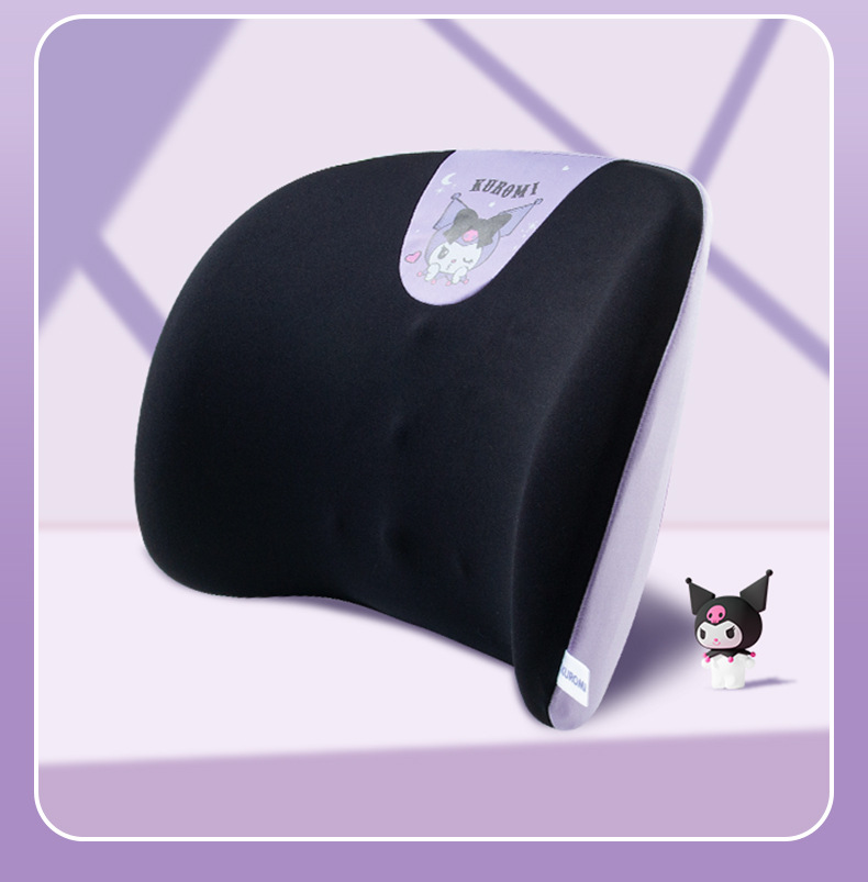 Car Headrest Lumbar Neck Pillow Memory Foam Car Seat Lumbar Pillow Four Seasons Universal Car Cartoon Pillow