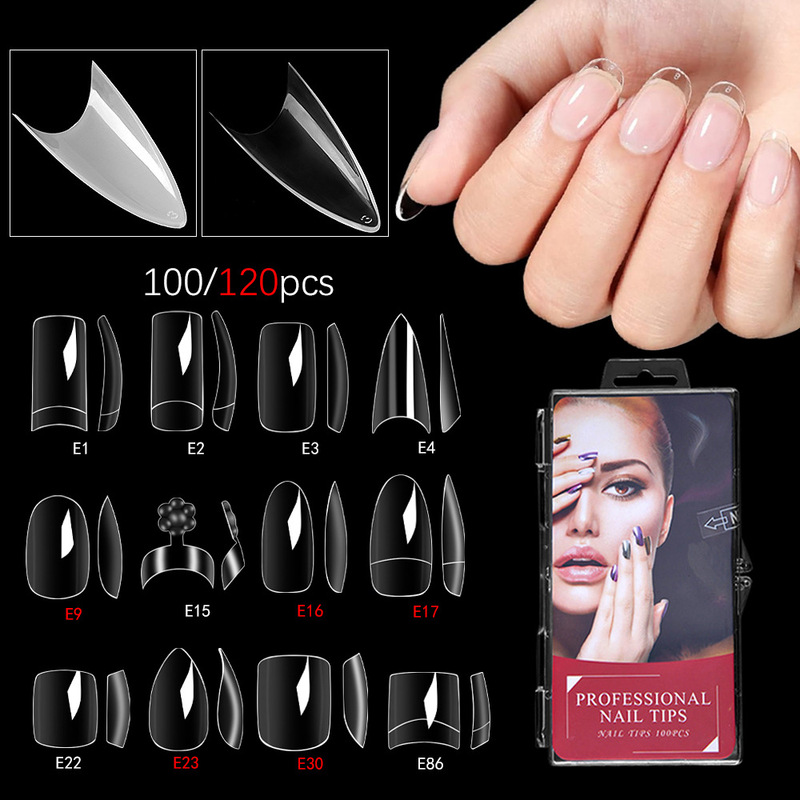 Nail Art French Pointed Nail 100 Pieces Wear Nail Ballet Nail Transparent Nail Toenail Nail