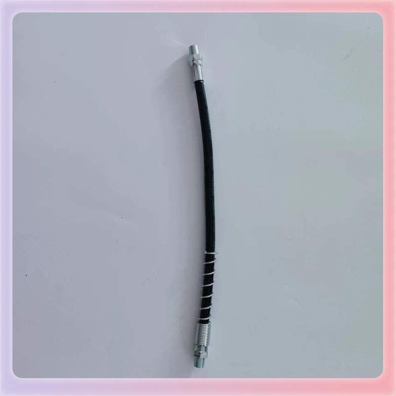 ✅手动黄油枪出油软管配件硬杆耐高压管气动软铁管气动软管