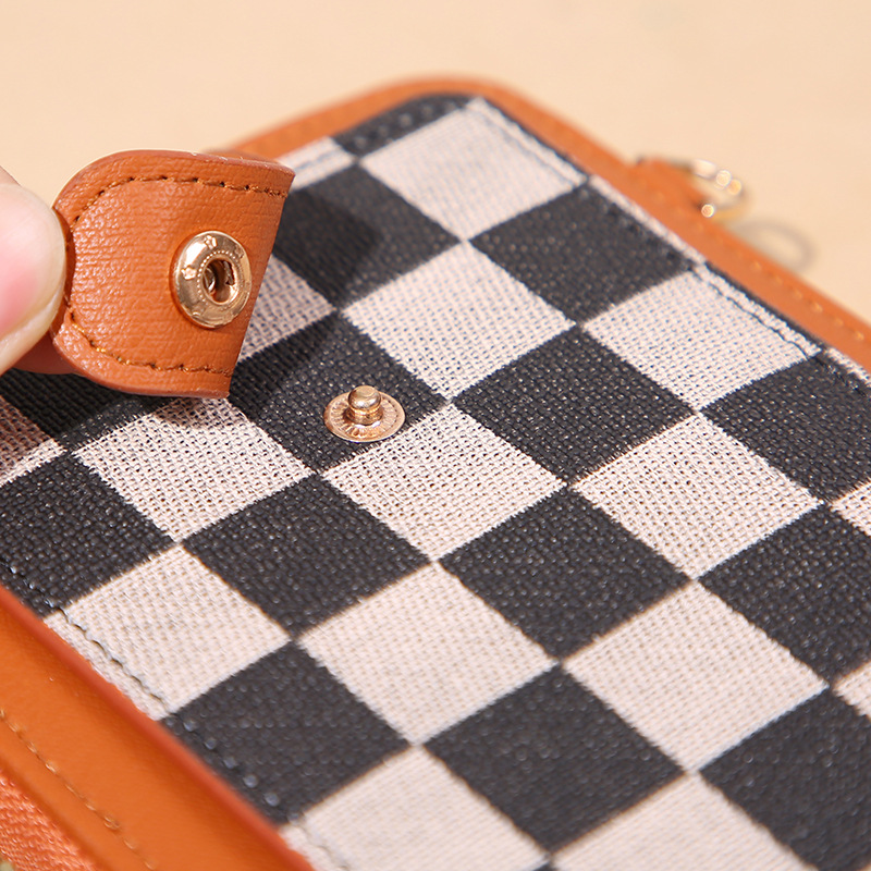 Lonny bolso del teléfono móvil de la pantalla táctil de las mujeres multifunción de gran capacidad de impresión cartera crossbody multi-tarjeta de bolsillo