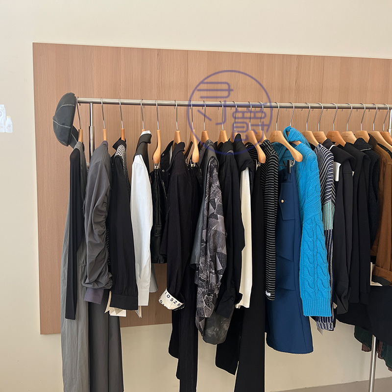 服装店原木色进口榉木清漆衣架防滑实木ins风衣挂韩国APM衣撑|undefined