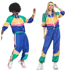 Amazon New Halloween Couple Set Retro Vintage Disco Hippie Dance Party Performance Adult