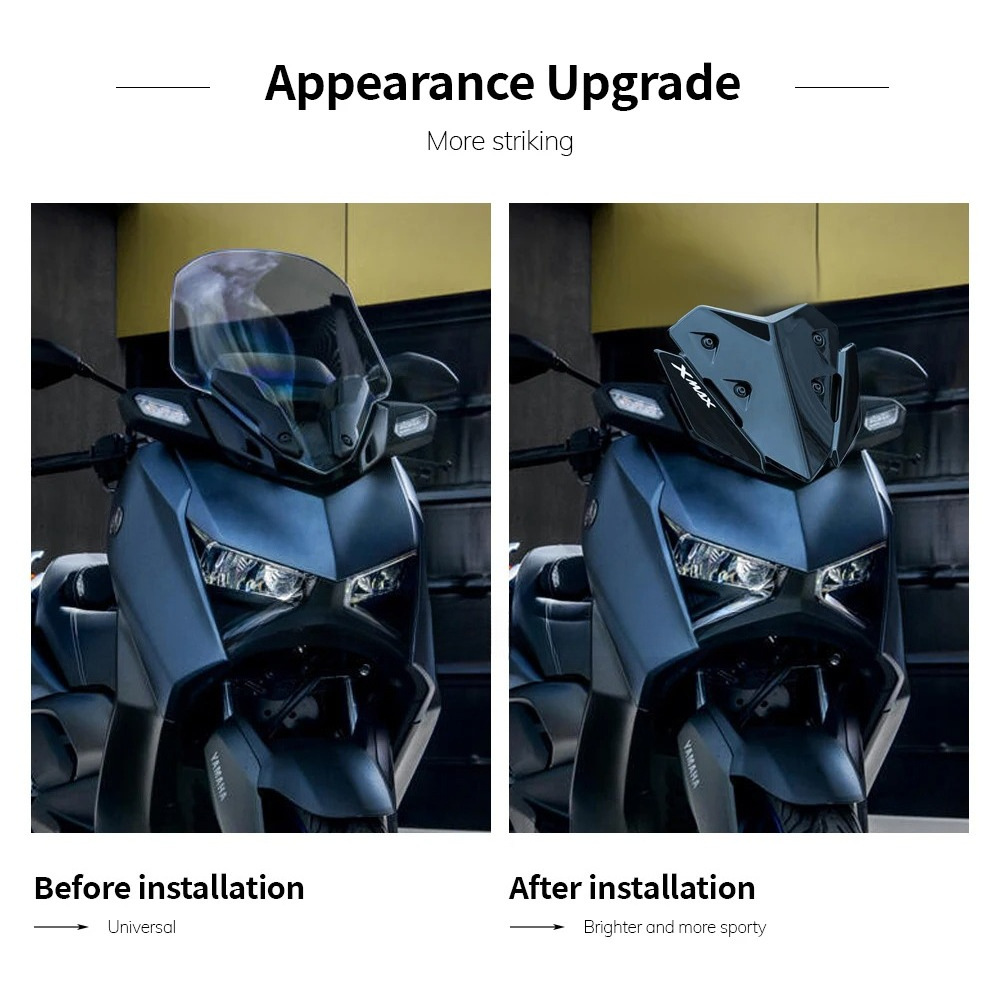 Suitable for Yamaha X-MAX 300 23+ modified front windshield fairing for motorcycle touring, sports, and racing, wear-resistant