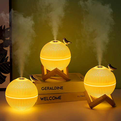 Creative Planet Humidifier USB Hydrating Spray Air Humidifier Mini Home Lark Bracket Ambient Light