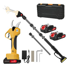 跨境专供电动修枝剪高枝杆电动剪刀40开口锂电池果树果枝剪亚马逊