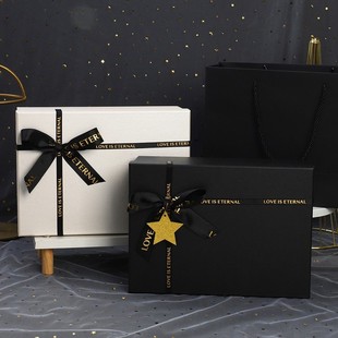 Black Large Gift Box with Bow, Gift Box, Red Gift Box, Thermos Cup, Cola Skin Care Product Packaging Box