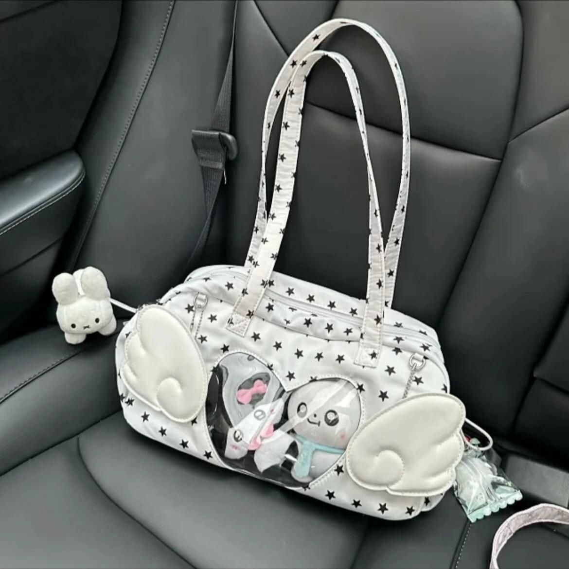 Two-dimensional angel pain bag y2k light Yabi style Korean star print concert star chasing one-shoulder cross-body baby bag