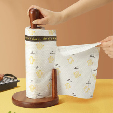 乌檀木纸巾架家用厨房客厅卷纸架收纳架木质底座立式纸架子