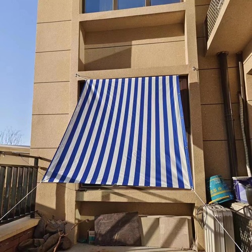 Cross-border Amazon Japan Best Selling Balcony Net Sunshade Net Privacy Net Strip Sunshade Net Color Stripe Sunshade Cloth