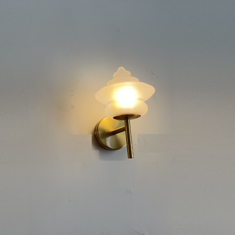 Diseñador de pasillo lámpara de pared de sala de estar lámpara de pared de vidrio de diseño de fondo decoración de pasillo pared de fondo
