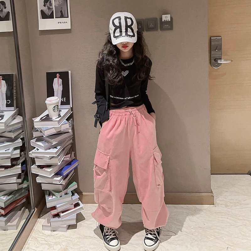 Autumn set, long-sleeve, trousers, internet celebrity, for teenagers, children's clothing