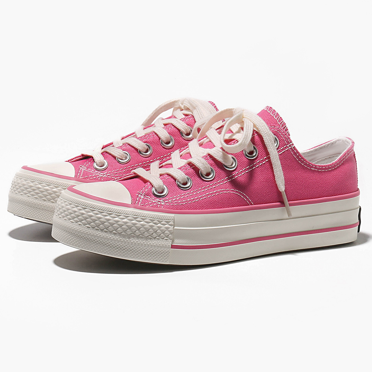 Japanese fuchsia cloth espadrilles platform