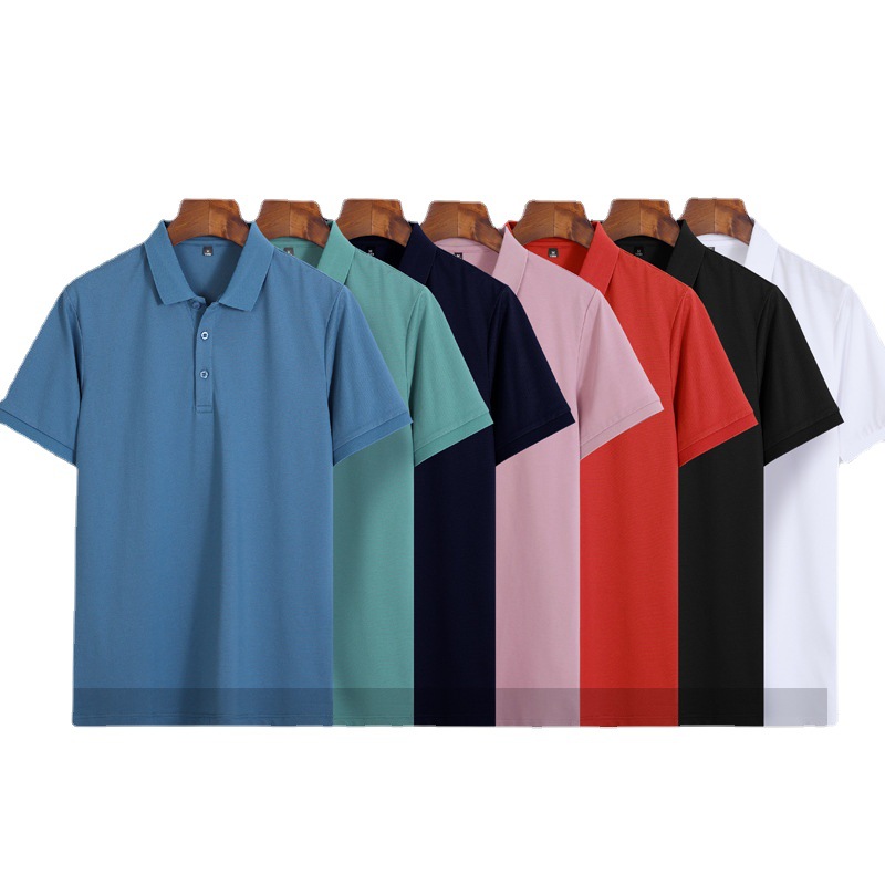 定制polo衫休闲工作服商务t恤文化衫短袖男装印logo翻领班服厂家
