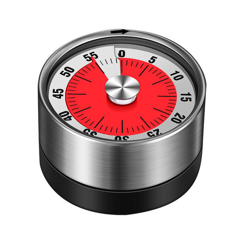 Kitchen Mechanical Timer Cooking Magnetic Time Manager Timer Kitchen Rotating Stainless Steel Countdown