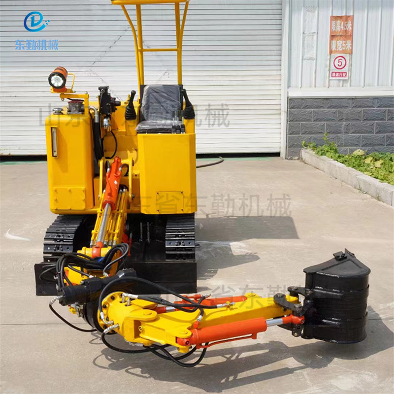 矿用微型挖掘机机械臂自由旋转矿用挖改破碎锤电动防爆矿用挖掘机