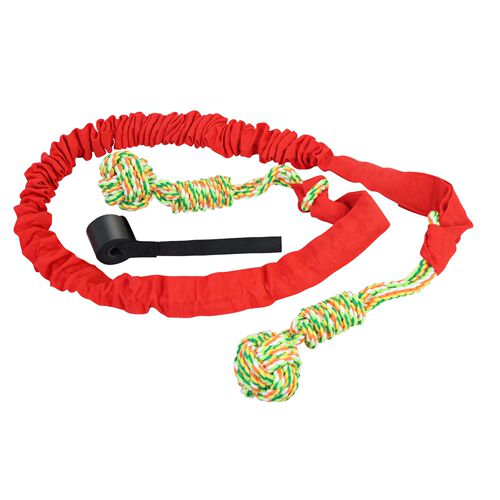 Amazon dog tug of war rope dog molar toy indoor door pull rope ball toy dog ​​tug of war dog toy