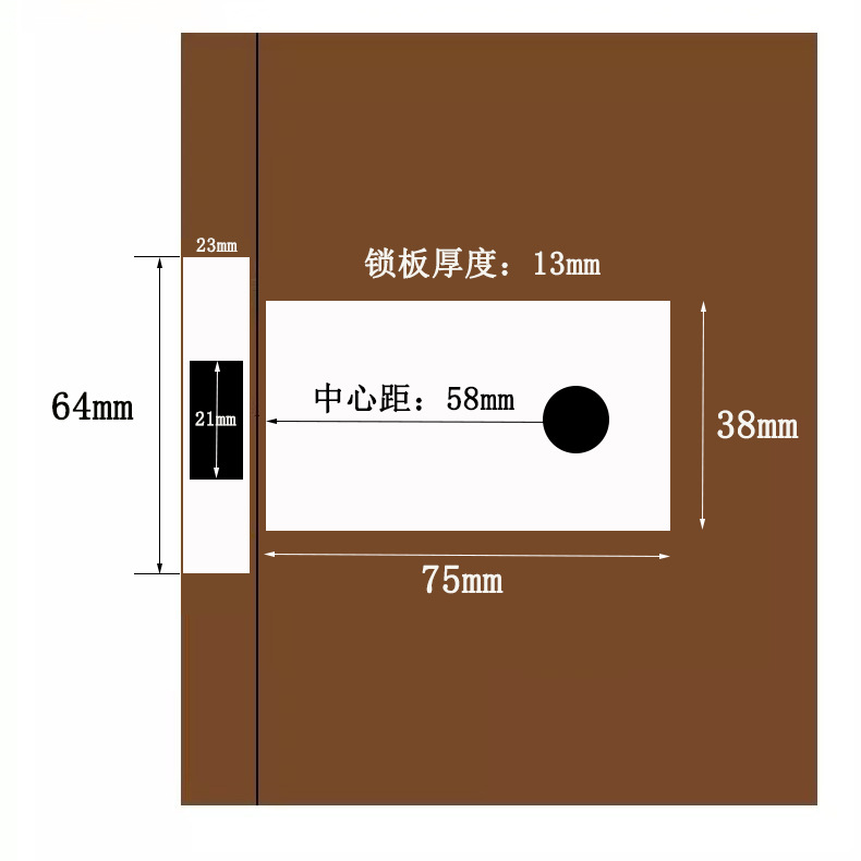 隱形門鎖木門簡約暗鎖臥室背景牆隱藏式拉手暗門鎖具家用灰色把手