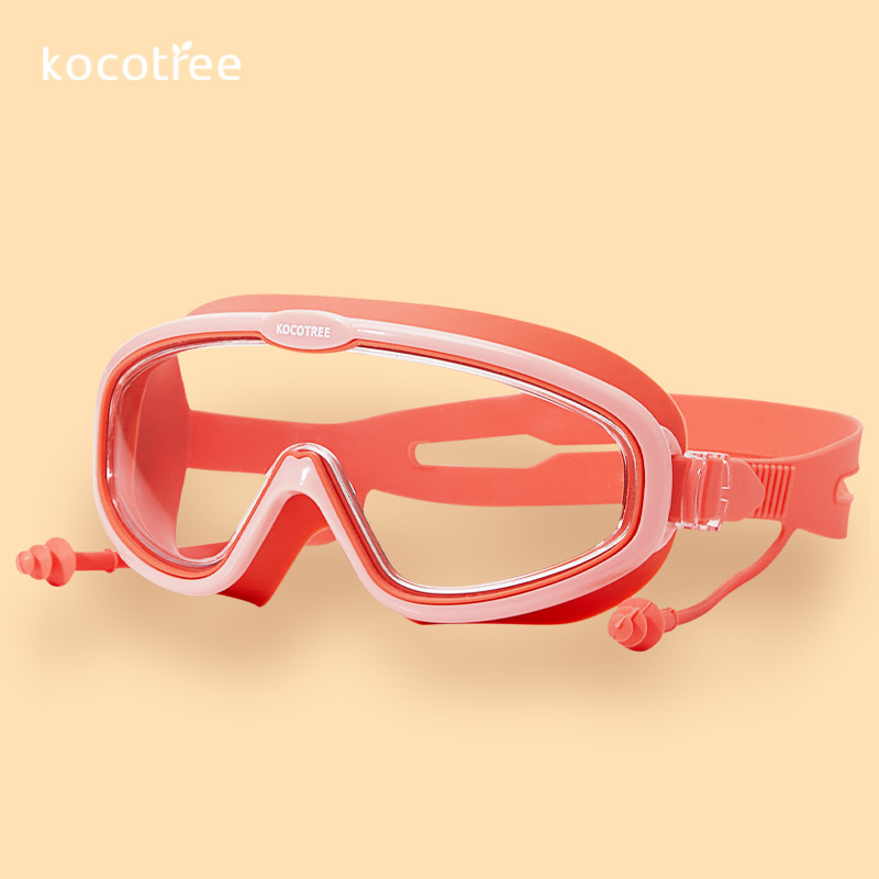 KK árbol gafas de natación para niños grandes marcos para niños niñas impermeables a prueba de niebla gafas de natación HD gafas de buceo para bebés