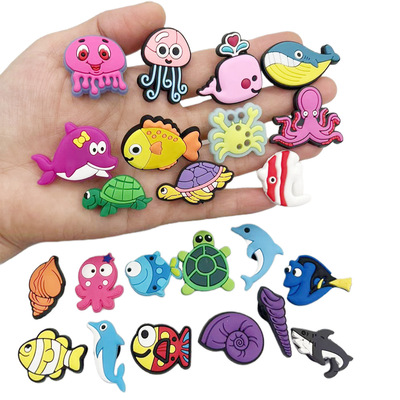 現貨跨境洞洞鞋裝飾 鞋花 鞋扣  PVC滴塑 鞋花 包包手環配飾花