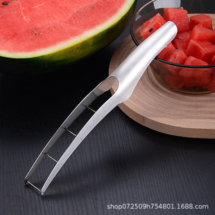 Stainless Steel Square Watermelon Cutting Hami Melon Fruit Cutting Artifact Splitter Dicing Dicing Fruit Cutting and Eating Watermelon Tools