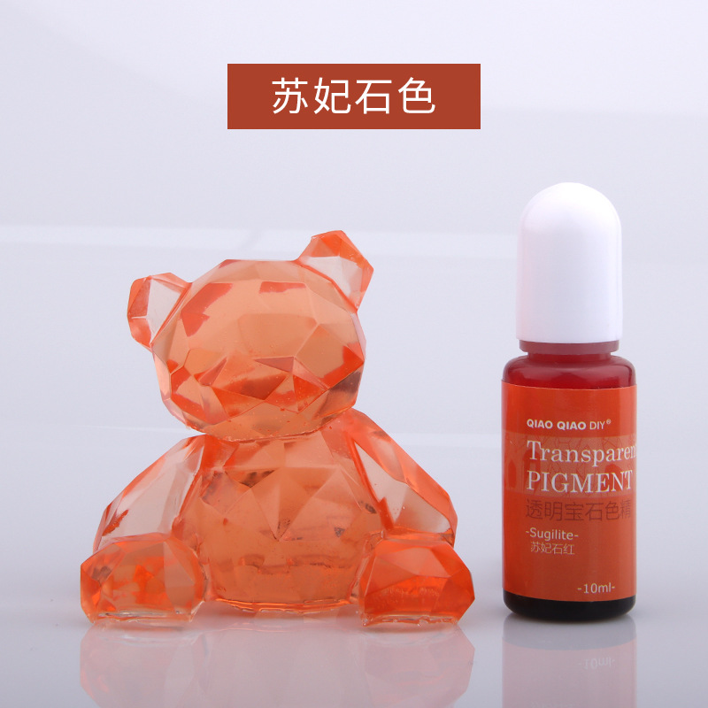 Qiaoqiao 24 colores transparente gema color esencia oleosa UV epoxi cristal epoxi color mezcla pasta fábrica descuento directo