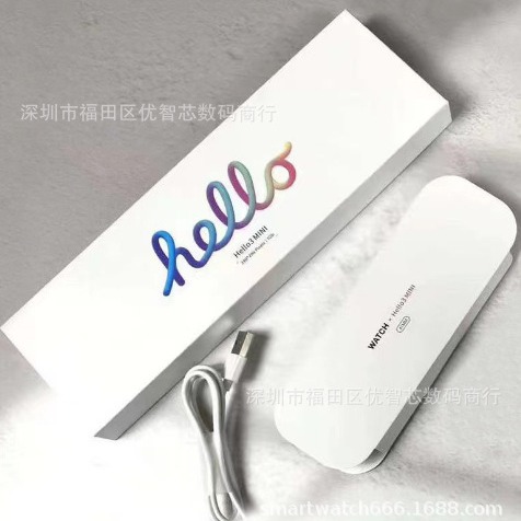 Huaqiang Bei Hello3 Mini reloj inteligente Bluetooth llamada frecuencia cardíaca oxígeno reloj de mujer S9 Mini