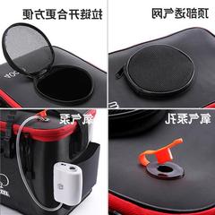 .  New live fish bucket integrated fish box vehicle transport live fish fish bucket with oxygen pump large fishing bucket