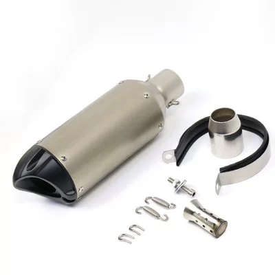 Motorcycle Modified Sc Duckbill Exhaust Pipe Kawasaki Z900 Z400 Duke390 Gsx-250R Exhaust Pipe (Exhaust pipe) - a-imitation-titanium