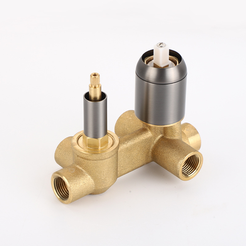 Oculta caja incrustada Válvula de mezcla de una sola función oculta traje de ducha caja incrustada tres funciones dos en tres