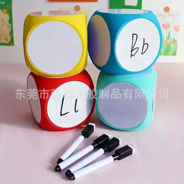 Eva Dice Large Erasable Sticker Dice Rounded Corner Educational Early Education Toy Dice Sticker Toy Dice