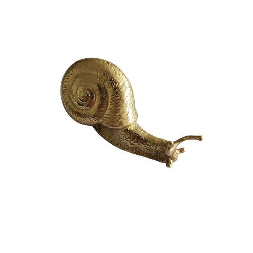Brass snail wardrobe door tea can jewelry box tissue box handle