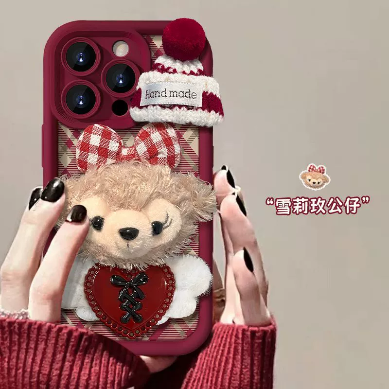 Apple, плюшевая кукла, iPhone16, защитный чехол для iPhone13 Pro, защита от падения