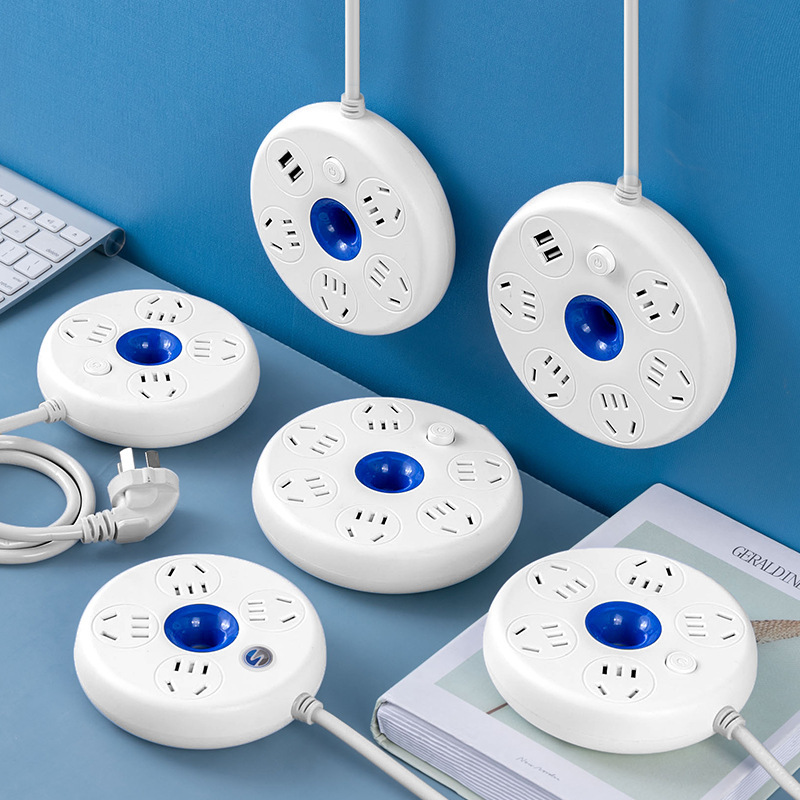 创意插座接线板插排家用电源插座延长线板USB排插带开关插排