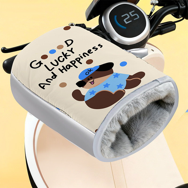 겨울 장갑 손가락 구멍 디지털 인쇄 닥스훈트