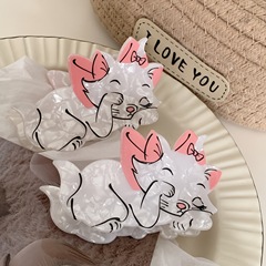 新型メアリー猫が猫のヘアピンをつかむ醜い魚が猫の髪をつかむかわいいアニメの後頭部がクリップをつかむ