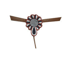 定制鞋面饰品PU绒布激光烫钻手工钉珠女凉鞋面半成品加工配件批发