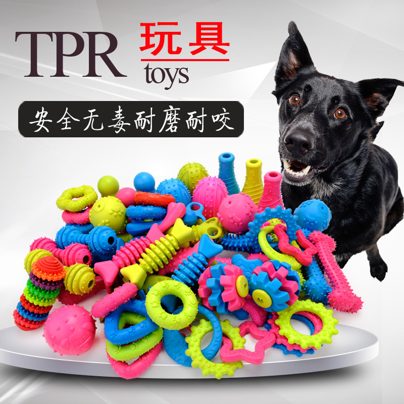 Tpr Pet Toy Teeth Grinding and Cleaning Bite-Resistant Dog Toy Chicken Bone Teeth Grinding Stick Toy Ball Puzzle