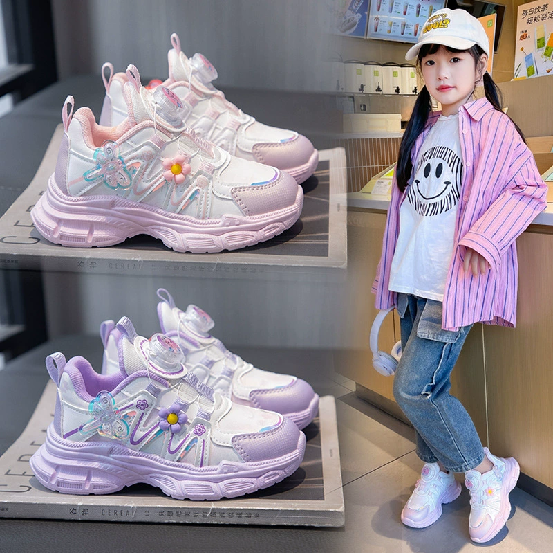 Туфли для девочек Весенние кроссовки 2024 новые туфли для девочек