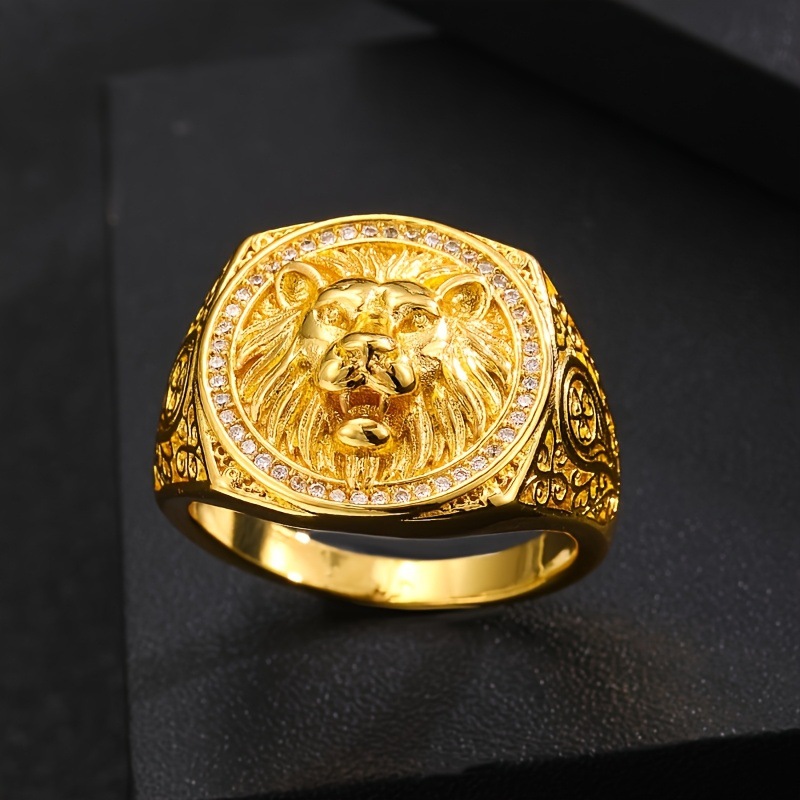 Fashionable high quality ring with zircon for men and women hip-hop…