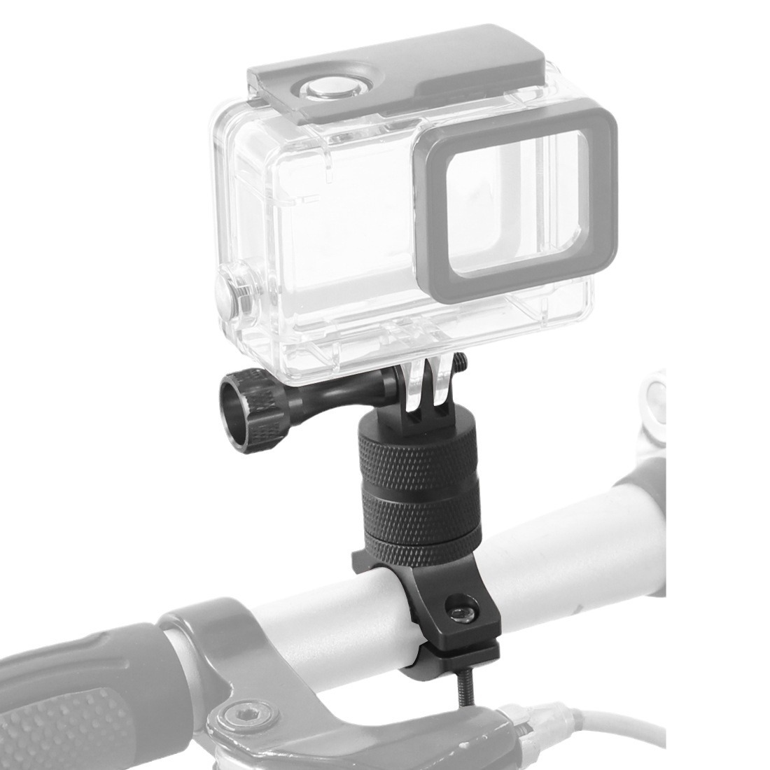 Soporte de bicicleta de aleación de aluminio para cámara DJI y GoPro clip giratorio 360° universal