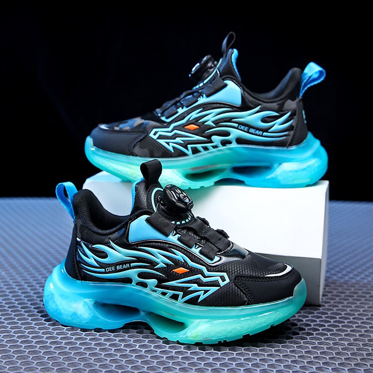 2024 spring new boys basketball shoes net children's shoes boys running sneaker big children breathable