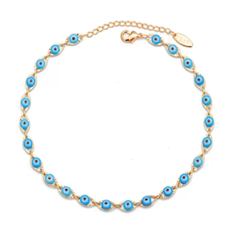 Fashionable ankle bracelet, beach accessory, European style, for import, simple and elegant design, high-quality style