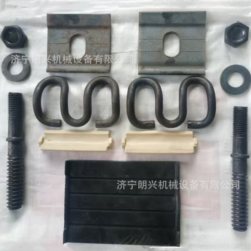 弹条I型分开式扣件 铁路检修库弹性扣件 整体道床轨道固定件
