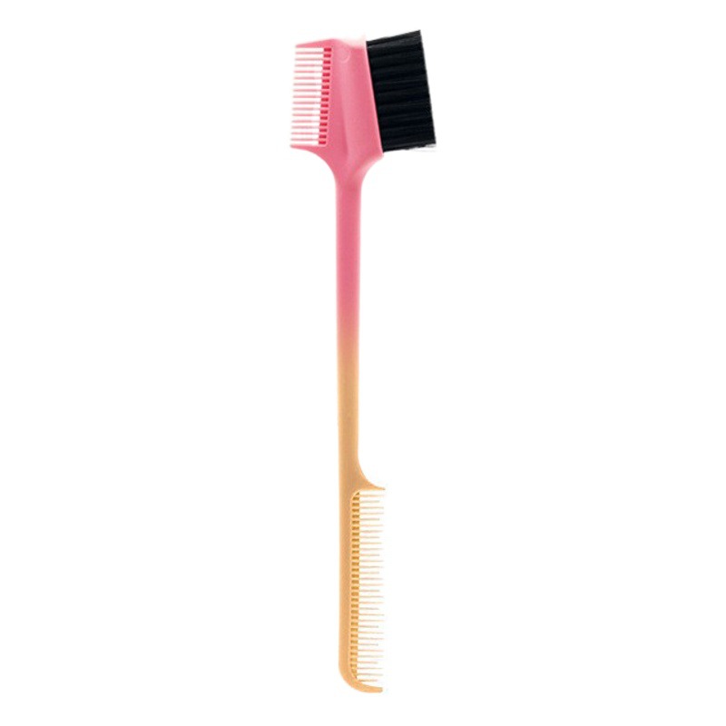 Wholesale cross-border hot multi-functional eyebrow edge control brush makeup dual-use broken hair brush eyebrow comb eyelash brush