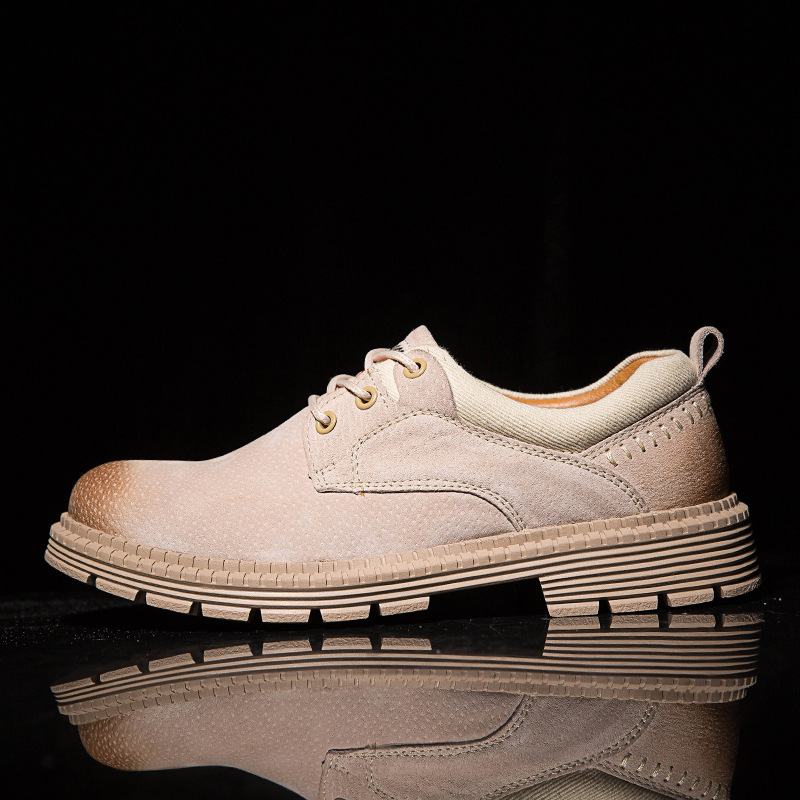 7218 Men's Shoes outdoors Frock shoes Big head leather shoes spring and autumn Low Scrub leisure time Large Cross border Martin