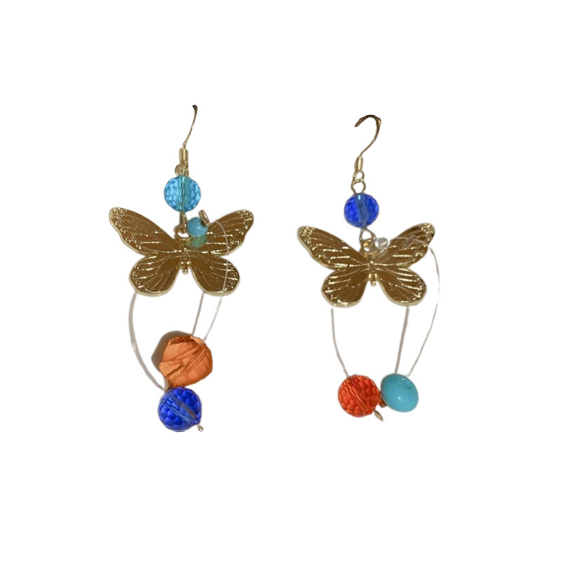 16g Weight Iron Ear Needle Material Drop Earrings Classification 1 Pair Quantity Beach, Date, Lawn Occasion Alloy Material Butterfly Pattern All Seasons Season Women's Gender Polished Finish Vacation, Sweet Style 1 Pair Vacation Sweet Butterfly Alloy Drop Earrings 15